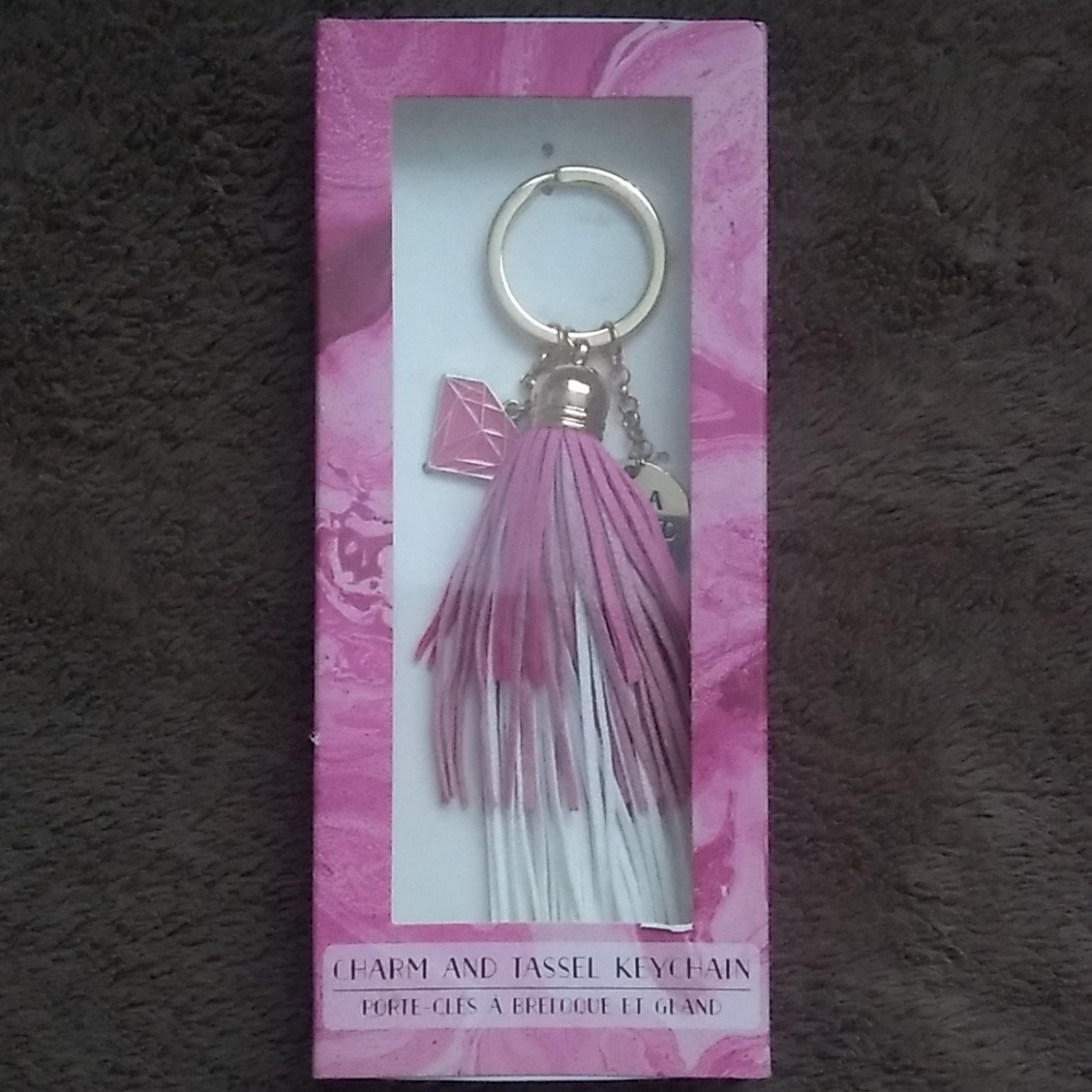 Charm and Tassel Keychain